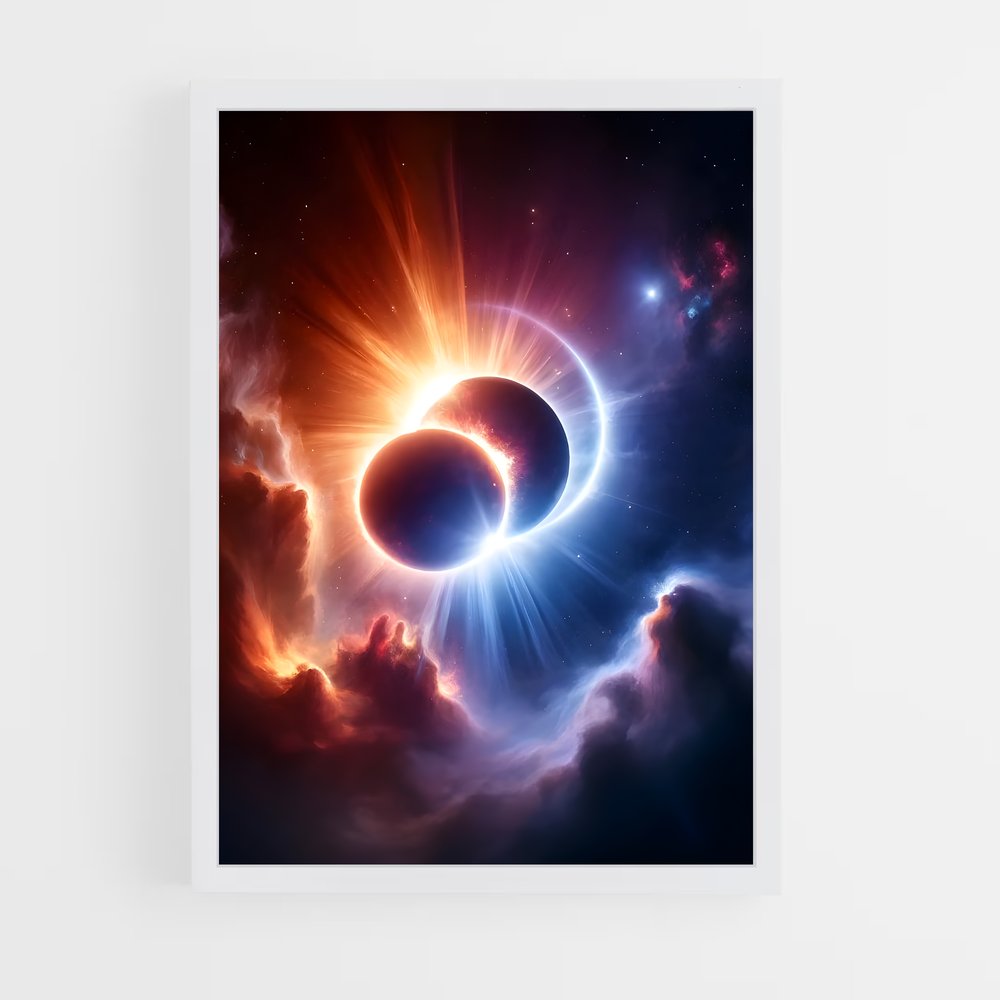 Poster Éclipse Éthérée – affiche Étoiles (vue 3)